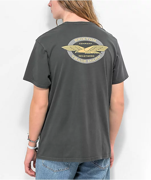 Brixton Skylark Black Wash T-Shirt