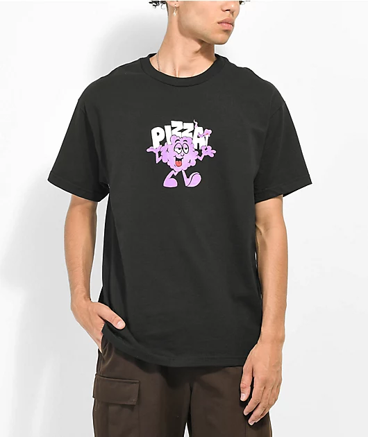 Pizza Smoke Black T-Shirt