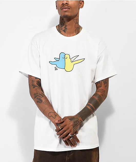 Krooked Birg Hug White T-Shirt