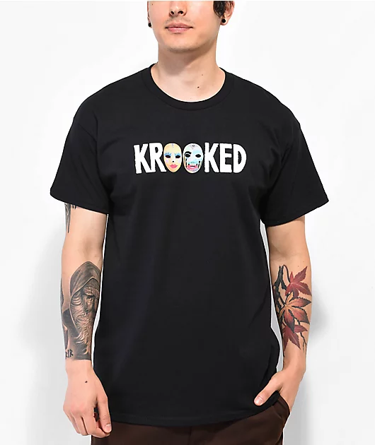 Krooked Masks Black T-Shirt
