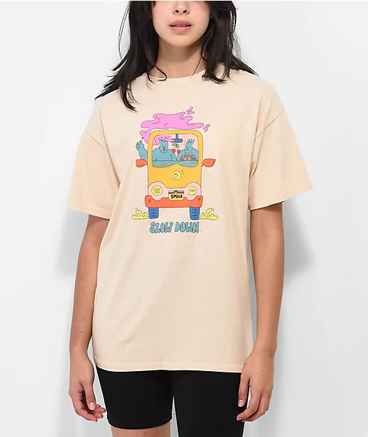 Desert Dreamer x Dreyfus Slow Down Tan T-Shirt
