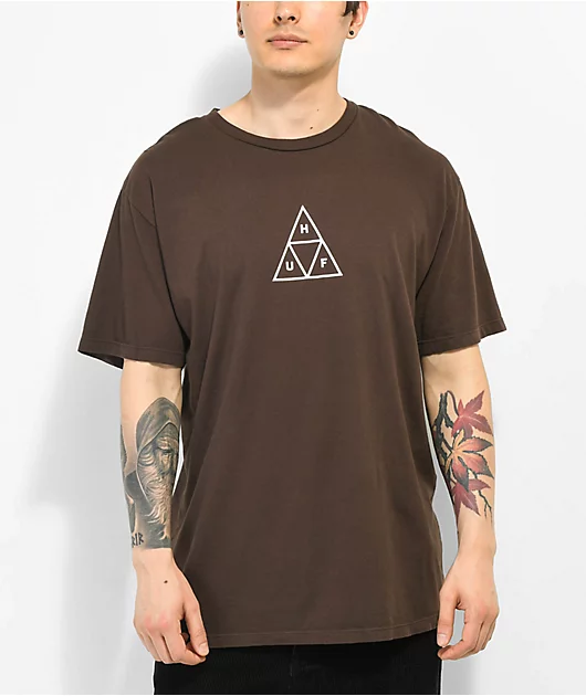 HUF Triple Triangle Brown T-Shirt