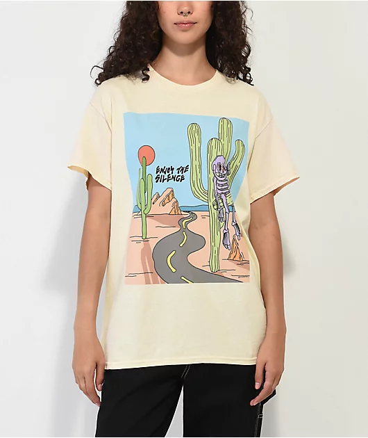 Emma Atterbury Silent Joy Natural T-Shirt