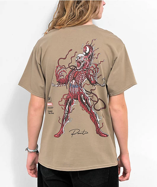 Primitive x Marvel Carnage Natural T-Shirt