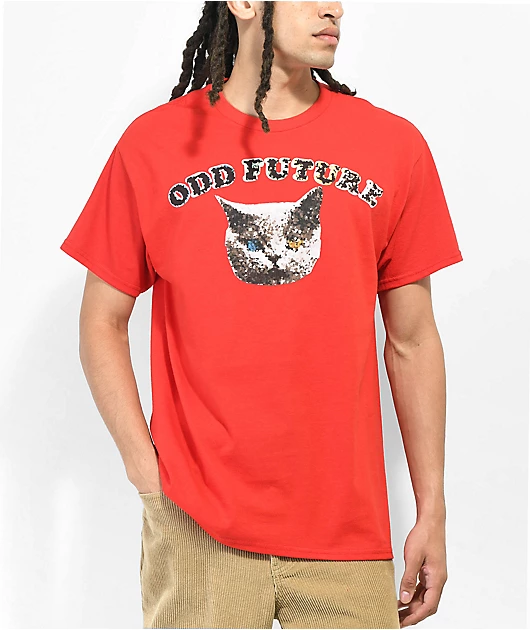 Odd Future Geo Cat Red T-Shirt