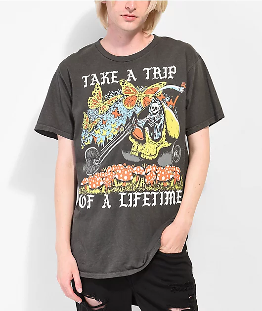 Boss Dog Take A Trip Black Wash T-Shirt