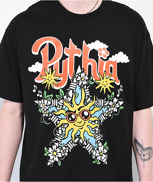 34739-pythia-barbed-sun-black-t-shirt-2.jpg Pythia Barbed Sun Black T-Shirt