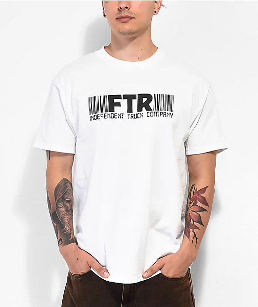 Independent FTR Barcode White T-Shirt