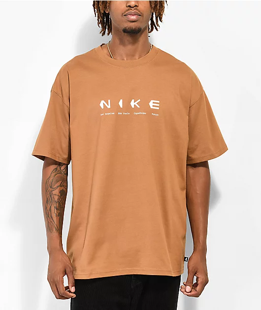 Nike SB City Info Ale Brown T-Shirt