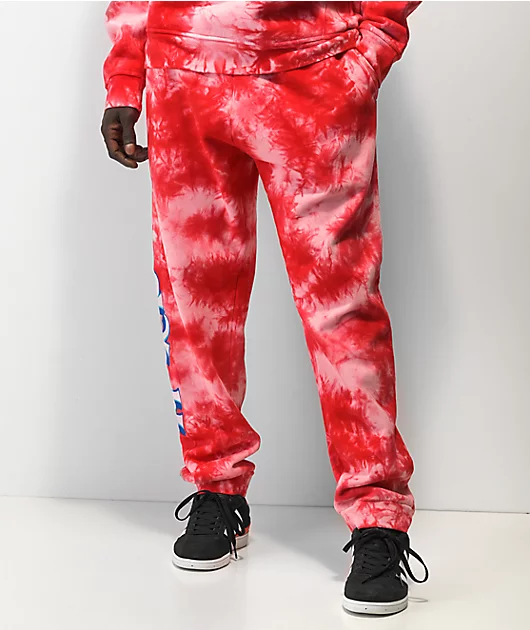 DGK x Kool-Aid Smash Red Tie Dye Sweatpants