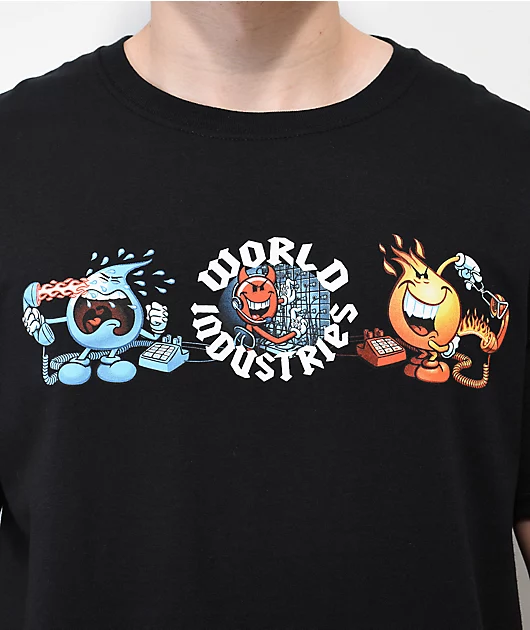 World Industries Crank Call Black T-Shirt