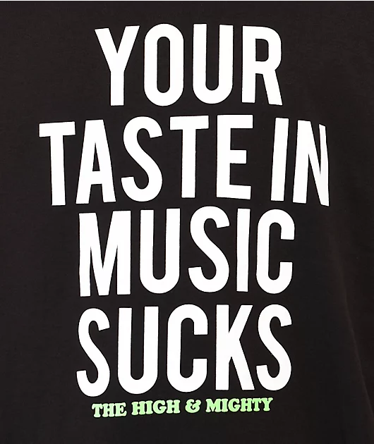 The High & Mighty Honesty Black T-Shirt