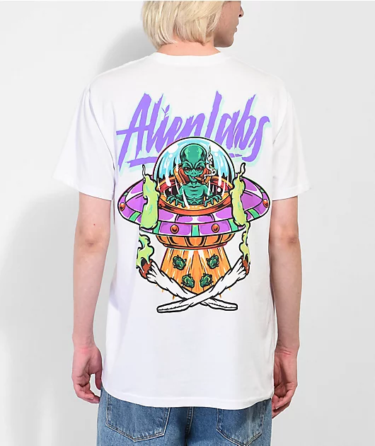 Alien Labs Spaceship White T-shirt