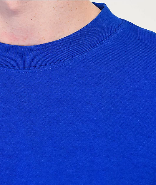 Shaka Wear Max Heavyweight Garment Dye Royal Blue T-Shirt
