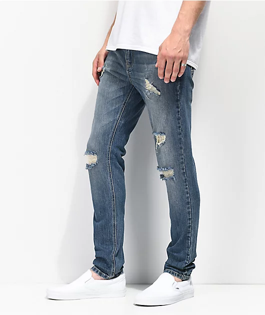 363-empyre-verge-lap-blue-distressed-tapered-skinny-jeans-3.webp Empyre Verge Lap Blue Distressed Tapered Skinny Jeans