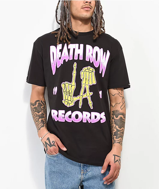 Death Row LA Bones Black T-Shirt