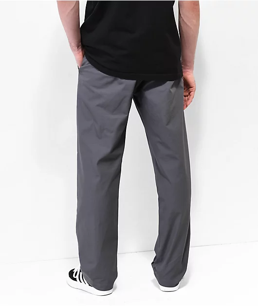 Krooked Eyes Grey Elastic Waist Pants
