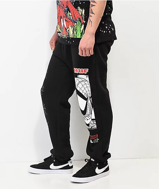 3781-huf-x-spider-man-black-sweatpants-3.webp HUF x Spider-Man Black Sweatpants