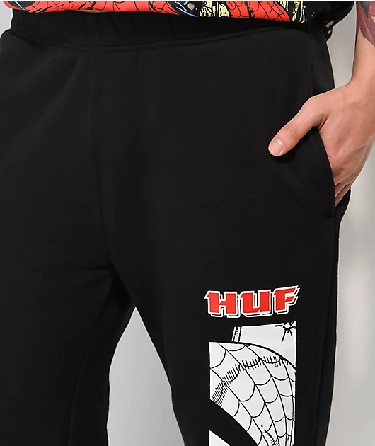 3781-huf-x-spider-man-black-sweatpants-4.webp HUF x Spider-Man Black Sweatpants