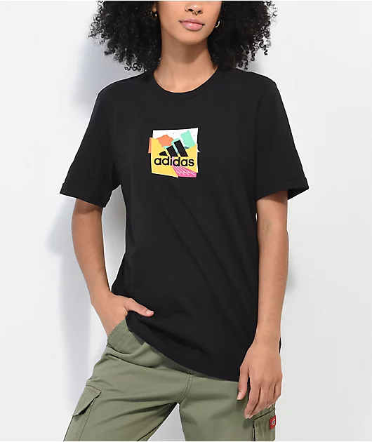 adidas Spring Track Black T-Shirt