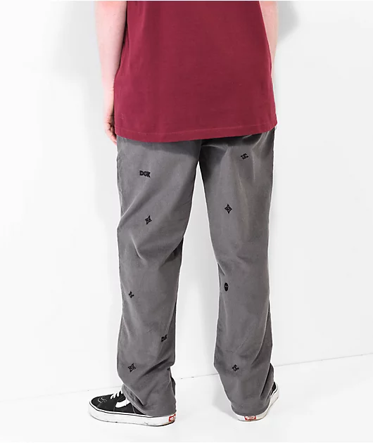 DGK Monogram Charcoal Corduroy Pants