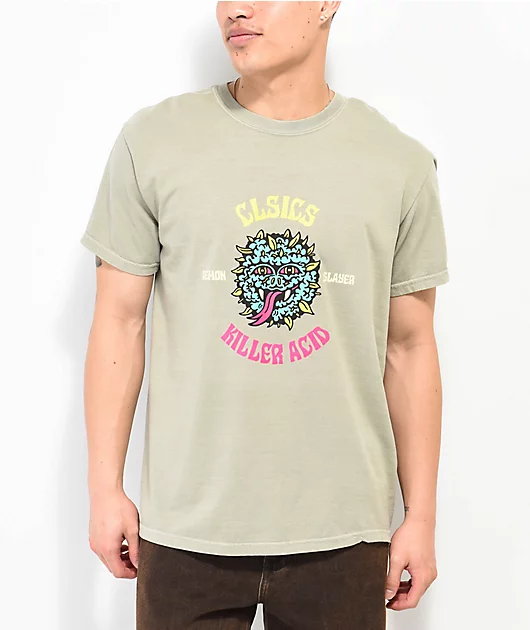 CLSICS x Killer Acid Demon Slayer Khaki T-Shirt