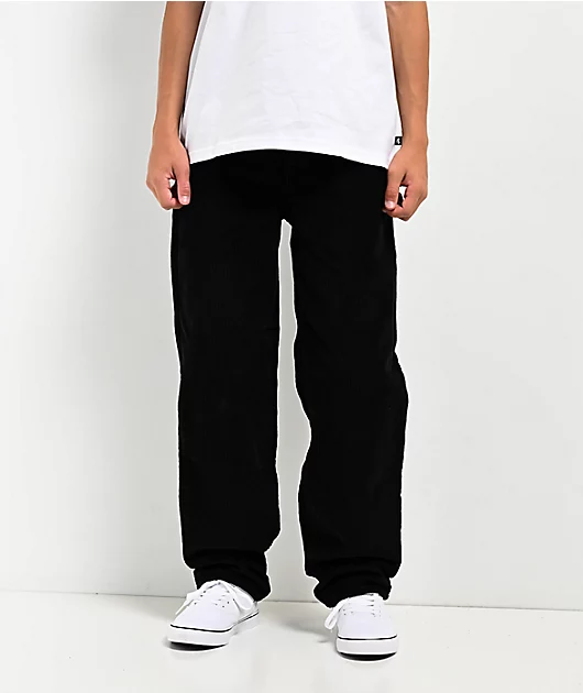 Empyre Kids' Loose Fit Black Corduroy Skate Pants