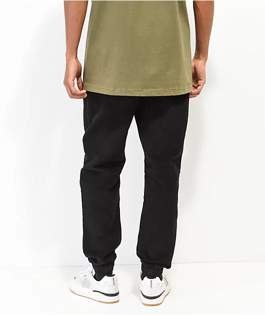 Empyre Creager Black Corduroy Jogger Pants