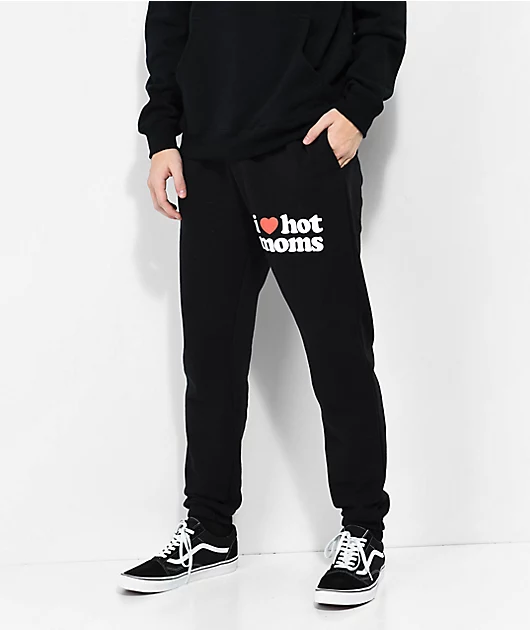 Danny Duncan I Heart Moms Black Sweatpants