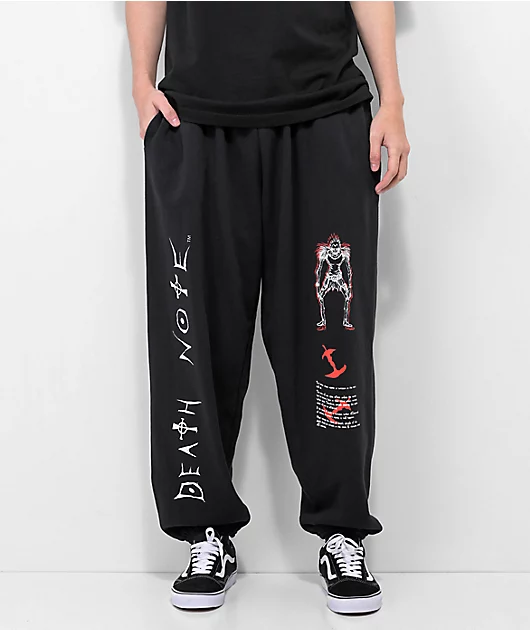 Death Note Black Sweatpants