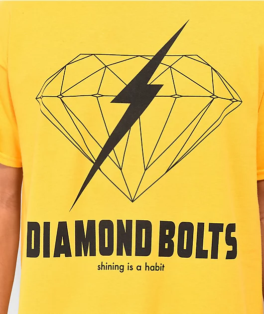 Diamond Supply Co. Bolt Gold T-Shirt