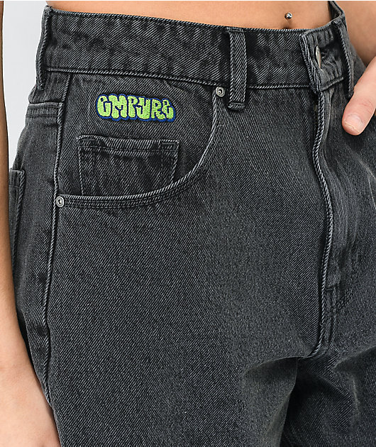 4096-empyre-tori-loose-fit-black-wash-denim-skate-shorts-3.jpg Empyre Tori Loose Fit Black Wash Denim Skate Shorts