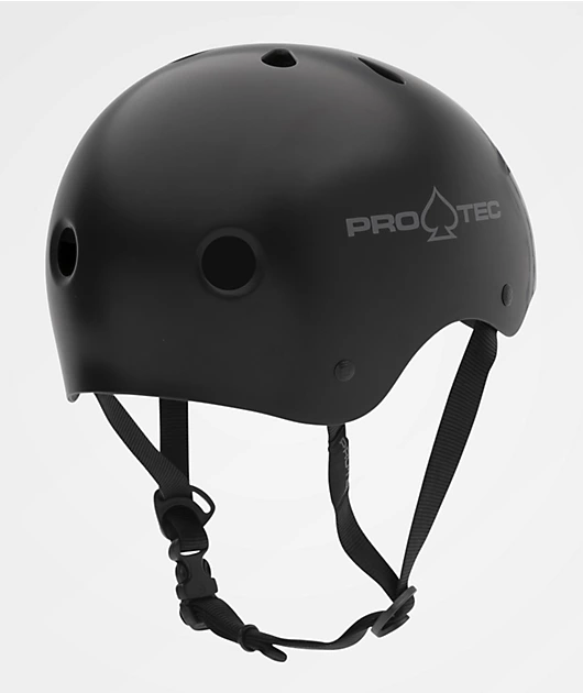 Pro-Tec Classic Matte Black Skateboard Helmet