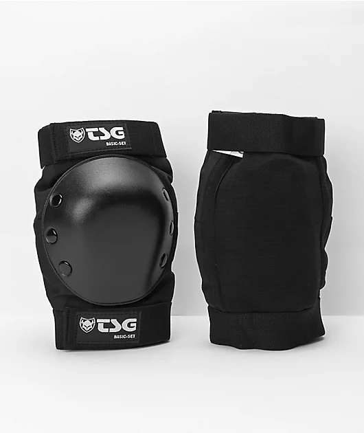TSG Black Basic 3-Pack Pad Set