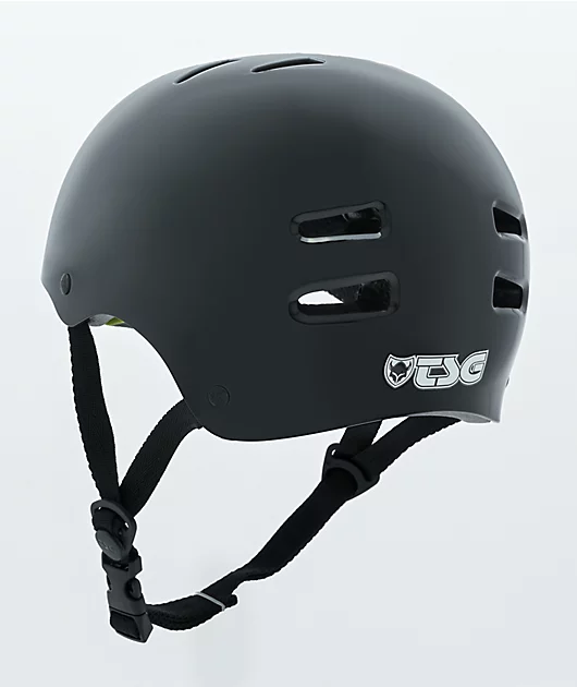 TSG Injected Black BMX & Skateboard Helmet