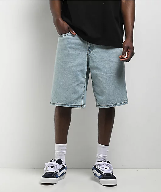 Empyre Colby Loose Fit Denim Skate Shorts