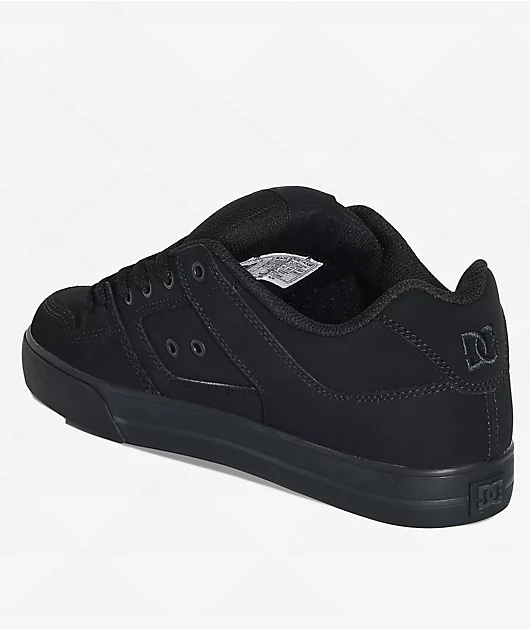 DC Pure Black & Pirate Black Skate Shoes