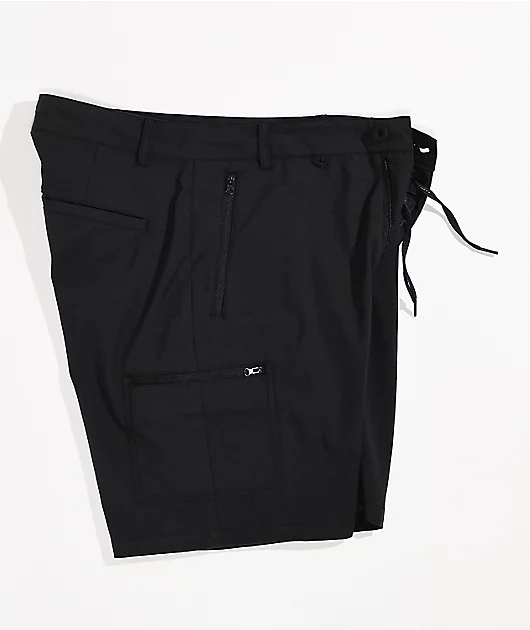 Dravus Bay Black Board Shorts