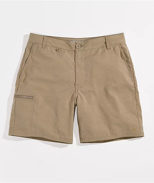 Dravus Crow Khaki Hybrid Shorts