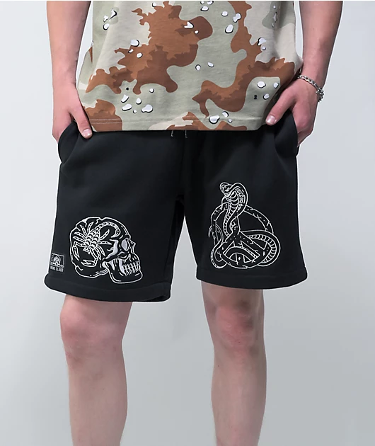 Lurking Class by Sketchy Tank Peace Scorpion Black Sweat Shorts
