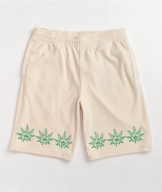 HUF 420 Green Buddy Cream Sweat Shorts