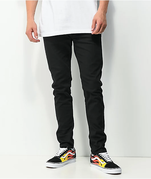 Empyre Verge Tapered Black Skinny Jeans