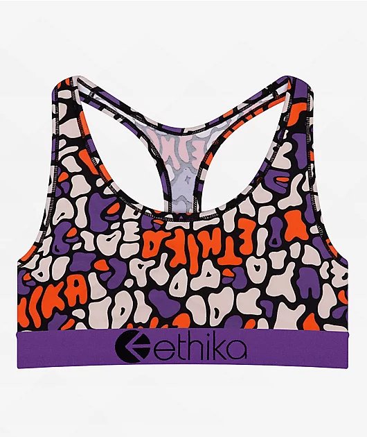 Ethika Apex Trail Purple Sports Bra