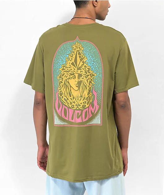 Volcom Nancy Old Mill Green T-Shirt