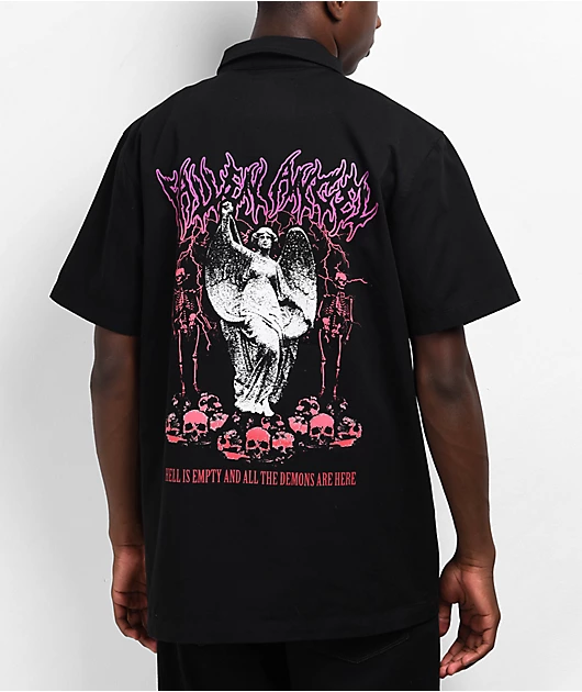 Vitriol Misery Black Short Sleeve Work Shirt