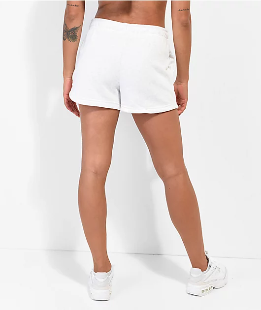 Nike Sportswear Essential White Fleece Sweat Shorts
