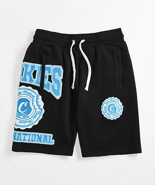 Cookies Double Up Black Sweat Shorts