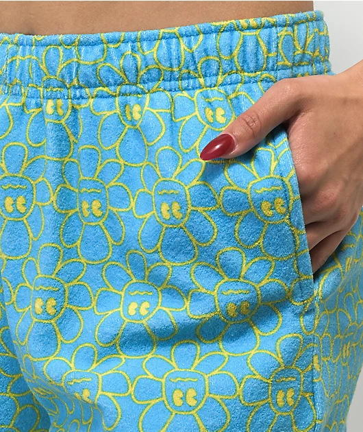 4888-a.lab-calisto-flower-blue-terry-cloth-shorts-3.webp A.LAB Calisto Flower Blue Terry Cloth Shorts