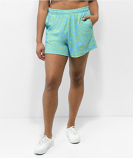 4888-a.lab-calisto-flower-blue-terry-cloth-shorts-4.jpg A.LAB Calisto Flower Blue Terry Cloth Shorts
