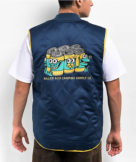 Killer Acid 6 Pack Navy & Yellow Vest